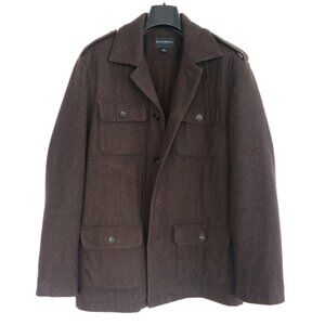Banana Republic Brown Wool Military/Field Jacket - Size XL